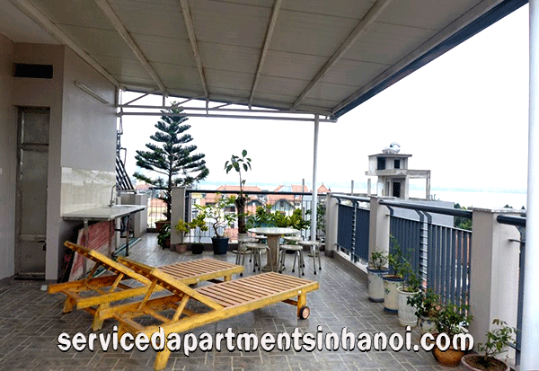 Cho thuê căn hộ dịch vụ 2 phòng ngủ tại đường Đặng Thai Mai,Tây Hồ 10