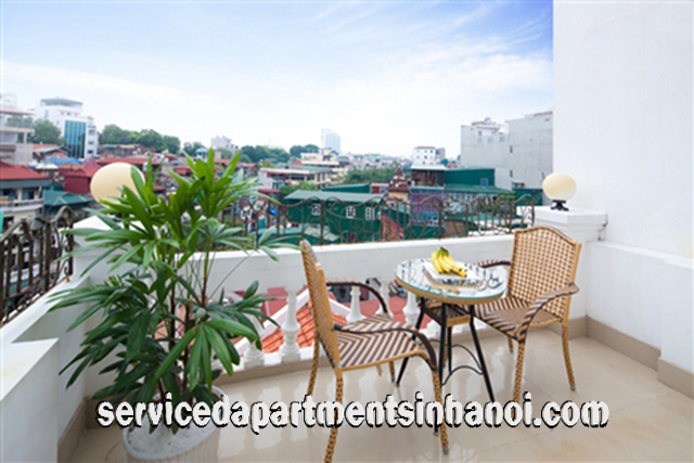 Cho thuê căn hộ penhouse 1 phòng ngủ và có ban công lớn 2