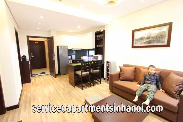 Cho thuê căn hộ  dịch vụ 1 phòng ngủ tại trung tâm quận Hoàn Kiếm