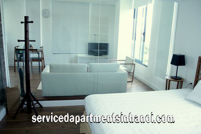 Căn hộ dịch vụ hiện đại 1 phòng ngủ cho thuê gần công viên Thống Nhất, quận Đống Đa 10