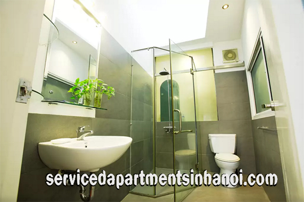 Cho thuê căn hộ dịch vụ 1 phòng ngủ cỡ lớn, nhiều ánh sáng trên đường Quán Thánh, Hoàn Kiếm 8