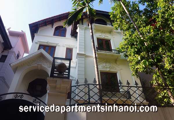 Cho thuê biệt thự lớn với 6 phòng ngủ tại phố Tô Ngọc Vân,quận Tây Hồ