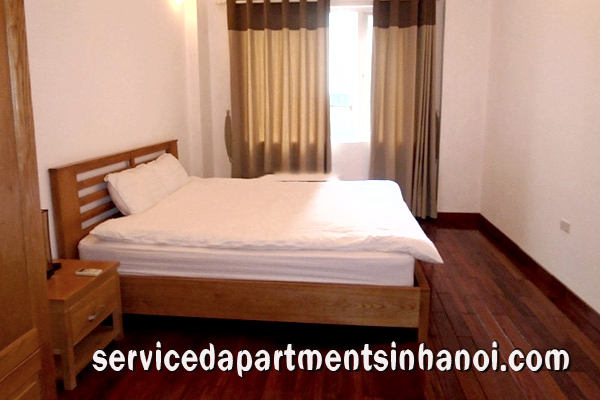 Căn hộ dịch vụ 2 phòng ngủ rộng rãi và hiện đại cho thuê tại Trúc Bạch 5