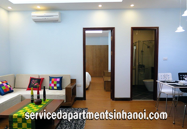 Cho thuê căn hộ dịch vụ chất lượng cao với 2 phòng ngủ tại đường Âu Cơ,quận Tây Hồ 2