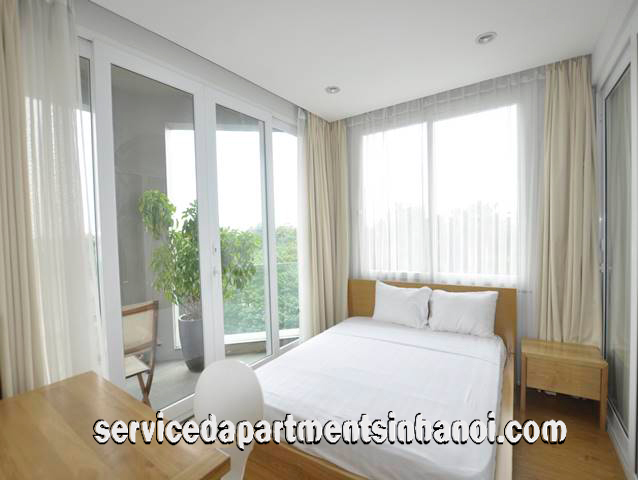 Căn hộ dịch vụ hiện đại 2 ngủ cho thuê ở đường Xóm Chùa, Tây Hồ, view đẹp 8