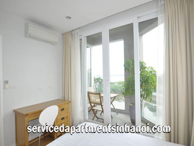 Căn hộ dịch vụ hiện đại 2 ngủ cho thuê ở đường Xóm Chùa, Tây Hồ, view đẹp 9