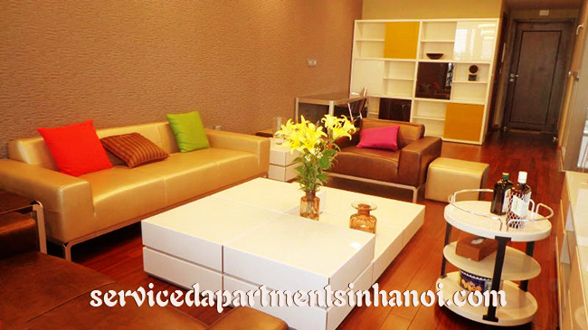 Cho thuê căn hộ dịch vụ 3 phòng ngủ tại Kim Mã, Ba Đình 5