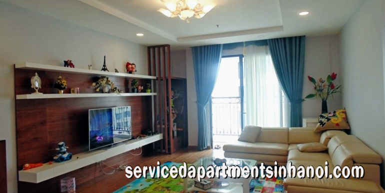 Căn hộ cho thuê với không gian mở gồm hai phòng ngủ tại tòa nhà T3, VInhomes Times City 2