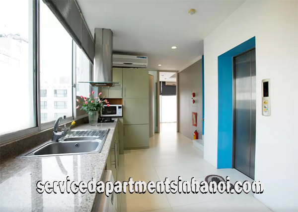 Cho thuê căn hộ dịch vụ 3 phòng ngủ khu vực hồ Trúc Bạch,Ba Đình 3