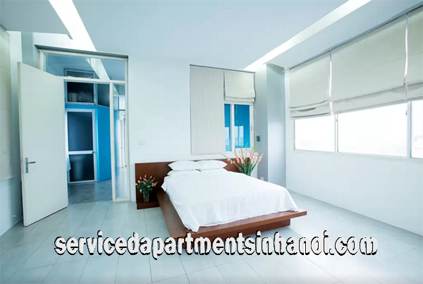 Cho thuê căn hộ dịch vụ 3 phòng ngủ khu vực hồ Trúc Bạch,Ba Đình 9
