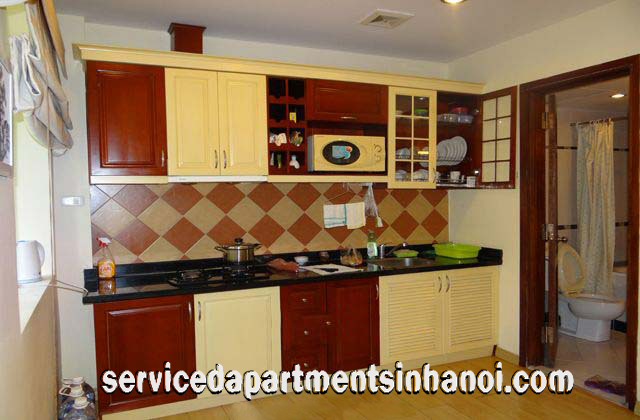 Cho thuê căn hộ dịch vụ 1 phòng ngủ gần trung tâm quận Hai Bà Trưng,Hà Nội 1