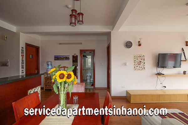 Cho thuê căn hộ dịch vụ 2 phòng ngủ rộng rãi tại trung tâm quận Ba Đình 3