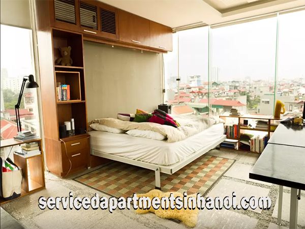 Cho thuê căn hộ dịch vụ hiện đại tại quận Đống Đa, view hồ 6
