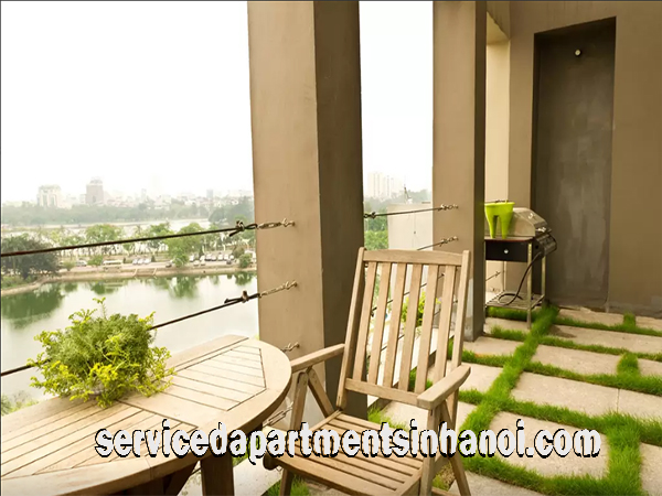 Cho thuê căn hộ dịch vụ hiện đại tại quận Đống Đa, view hồ 10