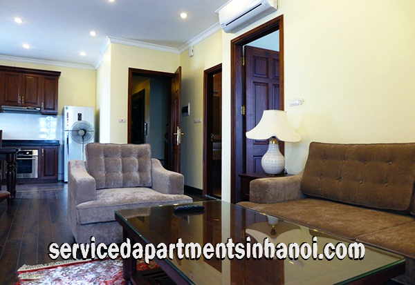 Căn hộ dịch vụ hoàn toàn mới 2 phòng ngủ cho thuê tại Âu Cơ, quận Tây Hồ