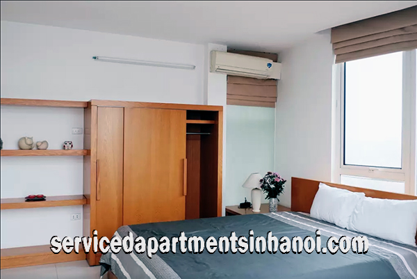 Cho thuê căn hộ dịch vụ hiện đại 2 phòng ngủ gần hồ Trúc Bạch, Ba Đình 2