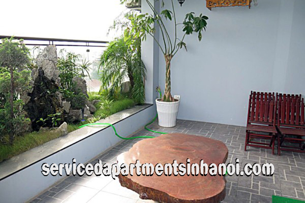 Cho thuê căn hộ dịch vụ 2 phòng ngủ gần công viên nước,quận Tây Hồ 6