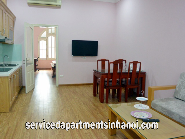 Căn hộ dịch vụ hoàn toàn mới 1 phòng ngủ cho thuê trên phố Đội Cấn, quận Ba Đình 3