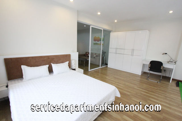 Cho thuê căn hộ dịch vụ hiện đại 1 phòng ngủ tại tòa nhà Minori, trung tâm quận Ba Đình 7