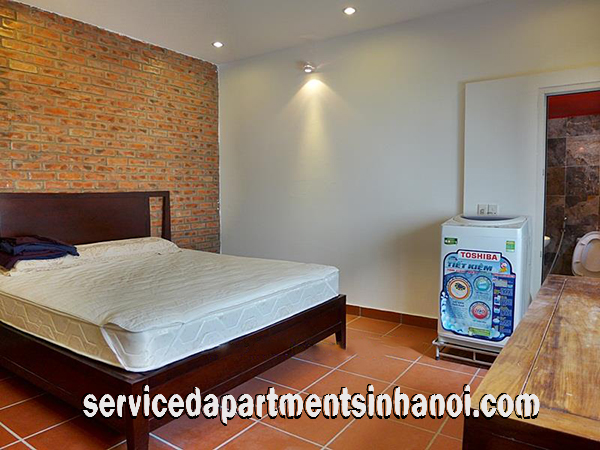 Cho thuê căn hộ dịch vụ 2 phòng ngủ trên đường Yên Phụ, quận Tây Hồ , view đẹp 9