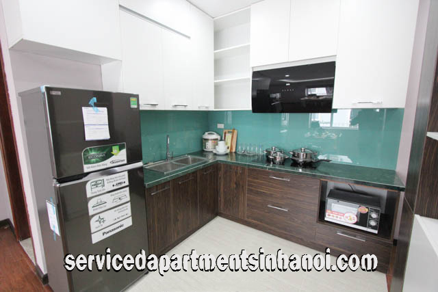 Cho thuê căn hộ dịch vụ hoàn toàn mới với 2 phòng ngủ tại đường Âu Cơ, quận Tây Hồ 2