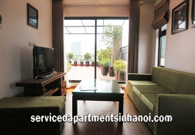 Cho thuê căn hộ dịch vụ hoàn toàn mới 1 phòng ngủ tại phố Ling Lanh, quận Ba Đình 3
