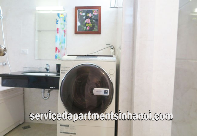 Cho thuê căn hộ dịch vụ hoàn toàn mới 1 phòng ngủ tại phố Ling Lanh, quận Ba Đình 1