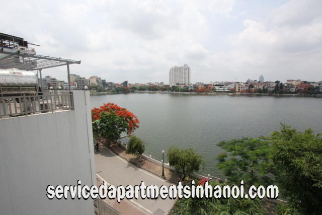 Cho thuê căn hộ dịch vụ sang trọng 3 phòng ngủ trên phố Quảng An, quận Tây Hồ 2