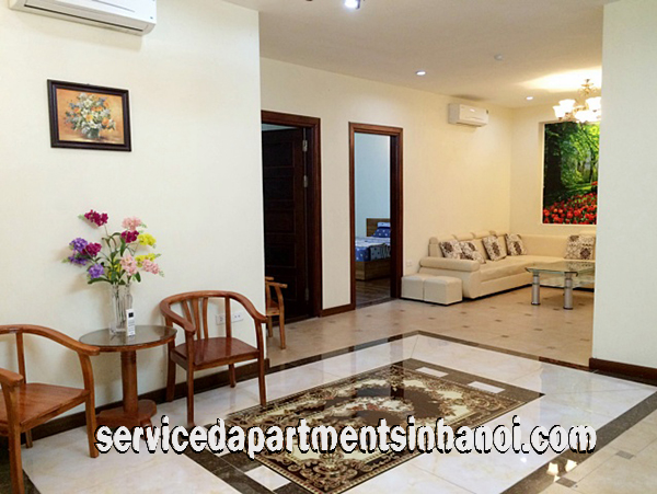 Căn hộ dịch vụ hiện đại 3 phòng ngủ cho thuê tại đường Thụy Khuê, quận Ba Đình 2