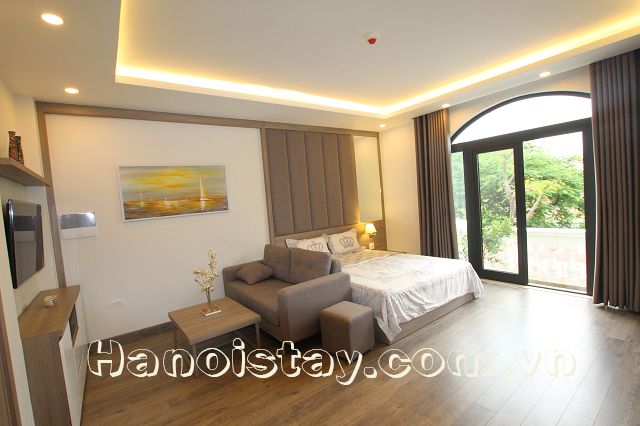 Cho thuê căn hộ dịch vụ 1 phòng ngủ hiện đại phố Duy Tân 1