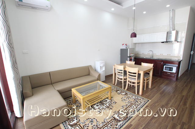 Cho thuê căn hộ 1 phòng ngủ hiện đại gần Quần Ngựa, Ba Đình 4