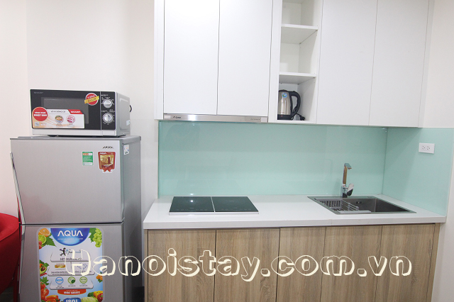 Cho thuê căn hộ dịch vụ 1 phòng ngủ giá rẻ tại Văn Cao, Ba Đình 5