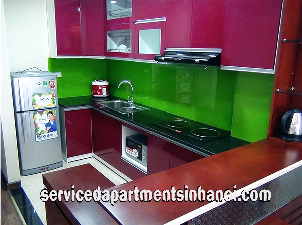 Cho thuê căn hộ 1 phòng ngủ hiện đại, thoáng sáng phố Kim Mã 3