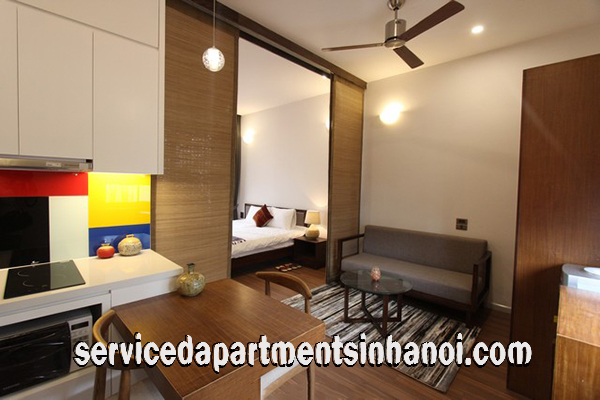 Cho thuê căn hộ 1 phòng ngủ hiện đại phong cách Nhật Bản gần Vincom 1