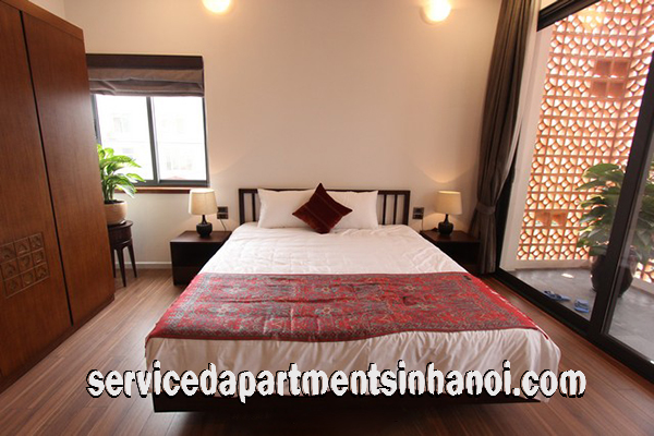 Cho thuê căn hộ 2 phòng ngủ hiện đại, phong cách Nhật Bản gần Vincom 3