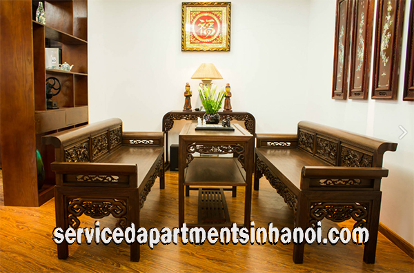 Cho thuê căn hộ 2 phòng ngủ phố Đội Cấn gần Lotte 1