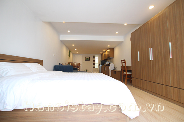 Cho thuê căn hộ 1 phòng ngủ hiện đại gần công viên Thủ Lệ, Ba Đình 6