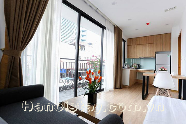 Cho thuê căn hộ 1 phòng ngủ hiện đại đường Hoàng Quốc Việt, Cầu Giấy 1