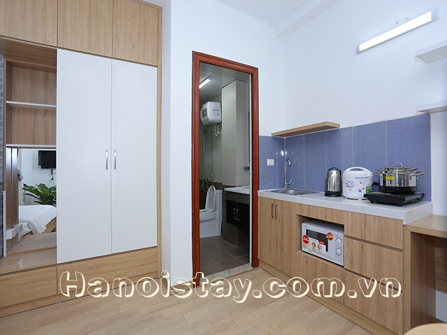 Cho thuê căn hộ dịch vụ 1 phòng ngủ tại Giảng Võ, Ba Đình 6