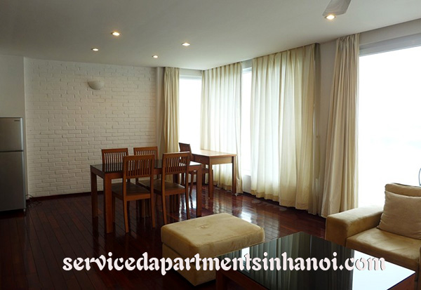 Cho thuê căn hộ dịch vụ 2 phòng ngủ view hồ Tây tại Quảng An 3