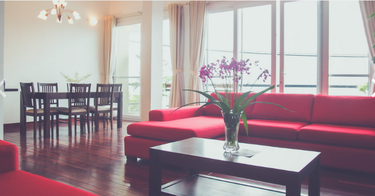 Cho thuê căn hộ dịch vụ cao cấp với 3 phòng ngủ, full nội thất tại Tây Hồ 2