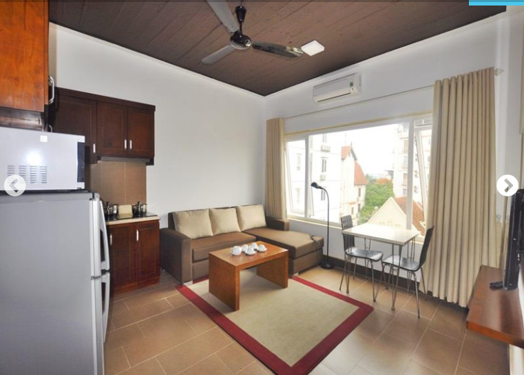Cho thuê căn hộ dịch vụ 1 phòng ngủ, đẹp và tiện nghi phố Tô Ngọc Vân, Tây Hồ