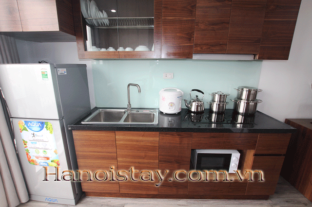 Cho thuê căn hộ dịch vụ 1 phòng ngủ, full nội thất tại trung tâm quận Đống Đa 3