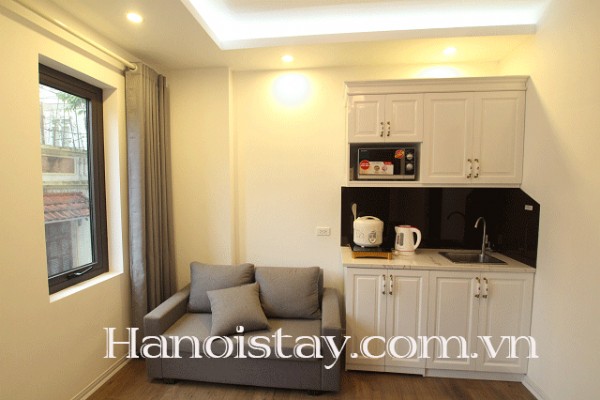 Studio 40m2, nhiều ánh sáng cho thuê khu vực Đội Cấn, Ba Đình 5