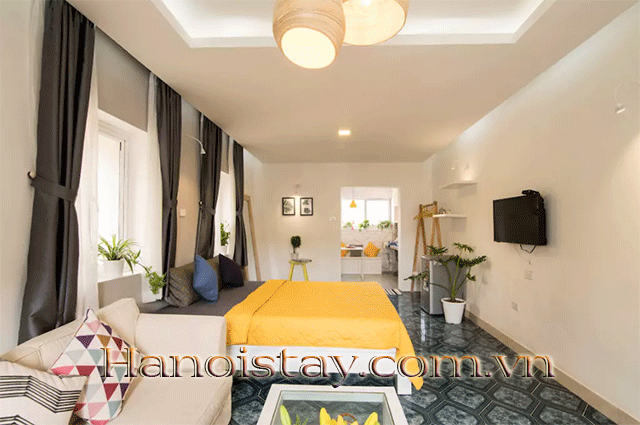 Cho thuê căn hộ dịch vụ mới và full nội thất tại phố Linh Lang, quận Ba Đình 3