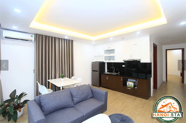 Cho thuê căn hộ 2 phòng ngủ hiện đại tại Trần Phú, Ba Đình 2