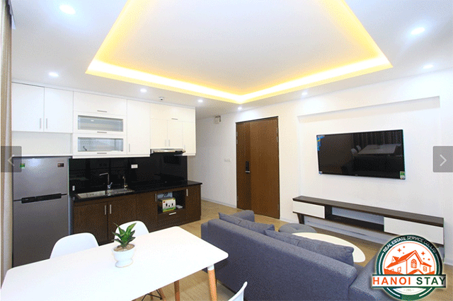 Cho thuê căn hộ 2 phòng ngủ hiện đại tại Trần Phú, Ba Đình 3