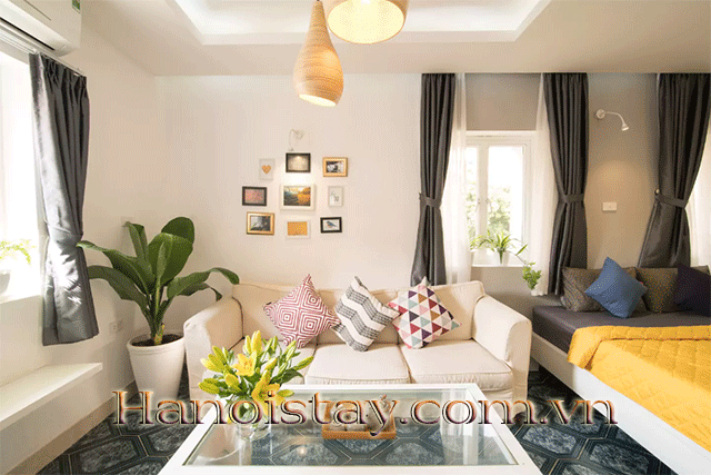 Cho thuê căn hộ 1 phòng ngủ cạnh Triển Lãm Giảng Võ, Đống Đa 1