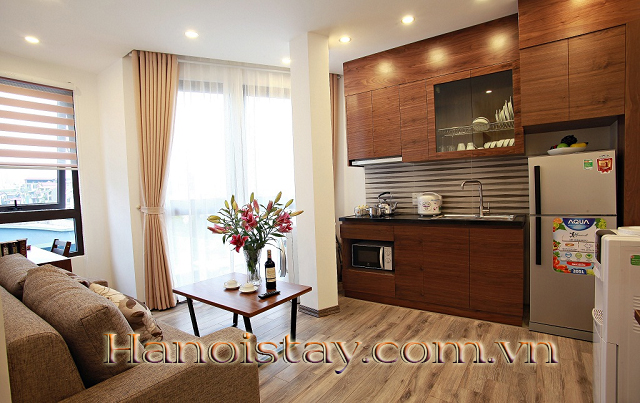Cho thuê căn hộ dịch vụ một phòng ngủ hiện đại ở Trần Quốc Hoàn, Cầu Giấy 8