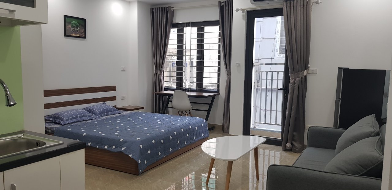Căn hộ cho thuê ngắn hạn ở phố Lê văn Lương với 1 phòng ngủ full nội thất 9